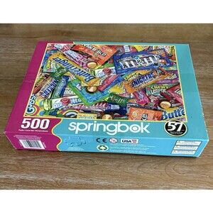 Springbok Puzzle 500 Piece Sweet Tooth Candy Bars 18" x 23.5"